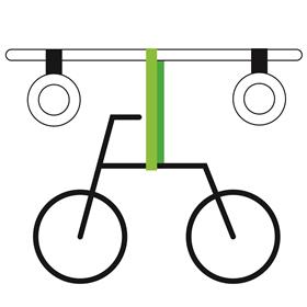 車内自転車固定（バンド）